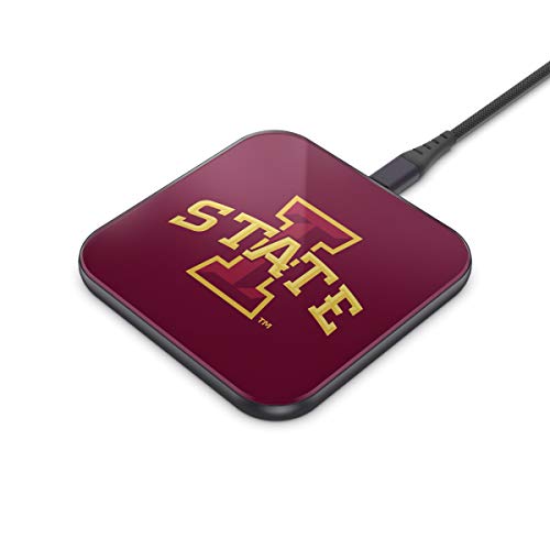 NCAA Iowa State Cyclones Wireless Charging Pad, White - 757 Sports Collectibles