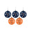 FOCO Virginia Cavaliers NCAA 5 Pack Shatterproof Ball Ornament Set - 757 Sports Collectibles