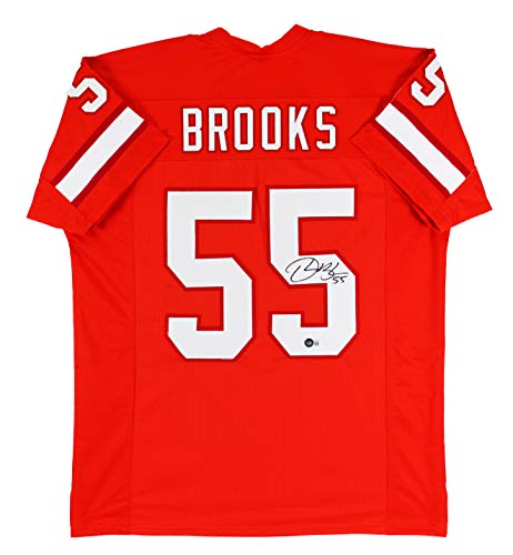 Derrick Brooks Authentic Signed Orange Throwback Pro Style Jersey BAS Witnessed - 757 Sports Collectibles