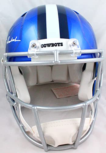 Roger Staubach Autographed Dallas Cowboys F/S Flash Speed Authentic Helmet-Beckett W Hologram White - 757 Sports Collectibles