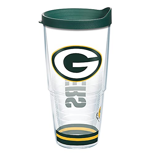 Tervis Made in USA Double Walled NFL Green Bay Packers Arctic Insulated Tumbler Cup Keeps Drinks Cold & Hot, 24oz, Clear - 757 Sports Collectibles