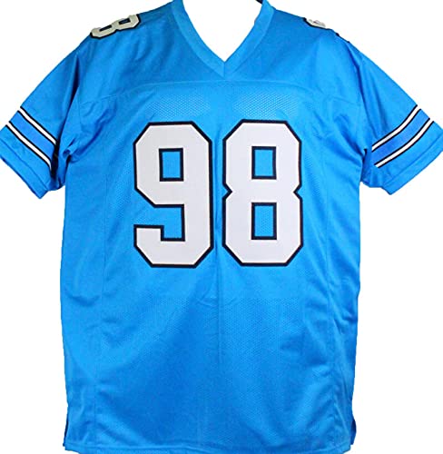 Lawrence Taylor Autographed Light Blue College Style Jersey- Beckett W Black - 757 Sports Collectibles