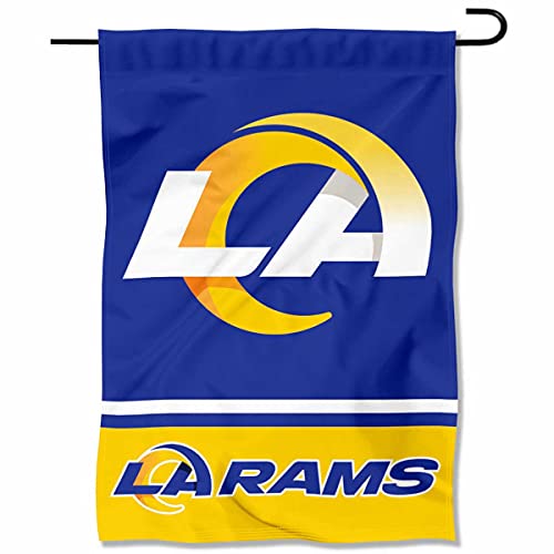 WinCraft Rams LA Logo Garden Flag Double Sided Banner - 757 Sports Collectibles