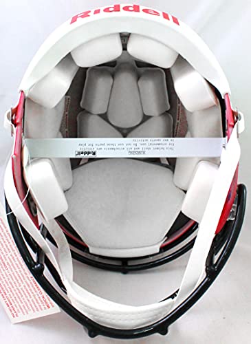 Derek/TJ/JJ Watt Signed Wisconsin Badgers Amp Speed Authentic Helmet- JSA W Auth Silver - 757 Sports Collectibles