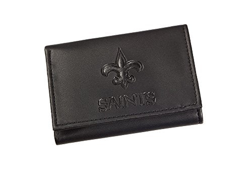 Team Sports America Leather New Orleans Saints Tri-fold Wallet - 757 Sports Collectibles