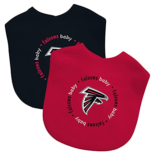 MasterPieces Baby Fanatic NFL Atlanta Falcons 2-Pack Bibs, One Size, Team Color - 757 Sports Collectibles