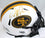 Jeff Garcia Autographed San Francisco 49ers Lunar Mini Helmet-Beckett W Hologram Gold - 757 Sports Collectibles