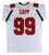 Warren Sapp"HOF 13" Authentic Signed White Pro Style Jersey BAS Witnessed - 757 Sports Collectibles