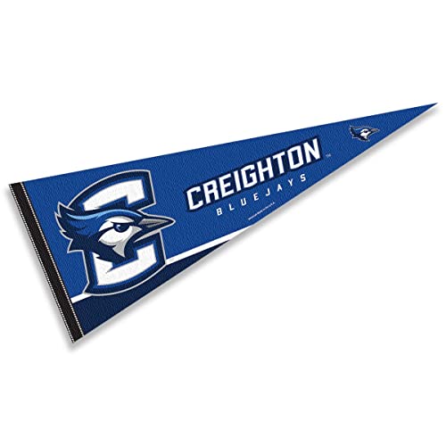 College Flags & Banners Co. Creighton Bluejays Pennant Full Size Felt - 757 Sports Collectibles