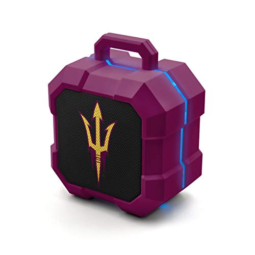 NCAA Arizona State Sun Devils Shockbox LED Wireless Bluetooth Speaker, Team Color - 757 Sports Collectibles