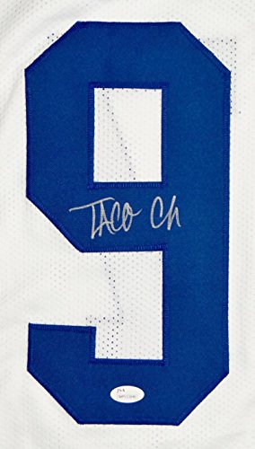 Taco Charlton Autographed Blue Pro Style Jersey- JSA Witnessed Auth - 757 Sports Collectibles