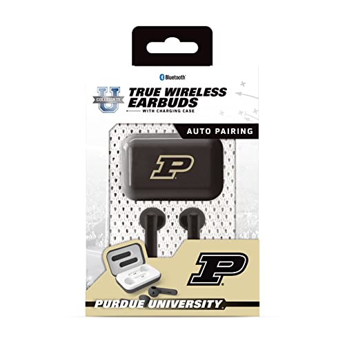 SOAR NCAA True Wireless Earbuds V.4, Purdue Boilermakers - 757 Sports Collectibles