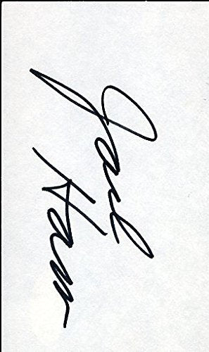 JACK HAM STEELERS HOF SIGNED JSA CERT STICKER 3x5 INDEX CARD AUTHENTIC AUTOGRAPH