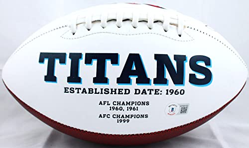 Jevon Kearse Autographed Tenn Titans Logo Football w/The Freak-BeckettW Hologram - 757 Sports Collectibles