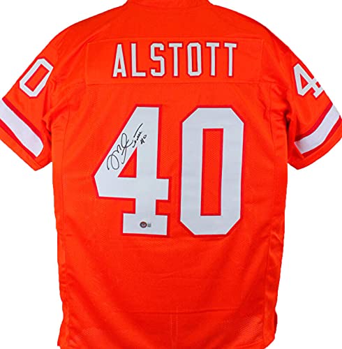 Mike Alstott Autographed Orange Pro Style Jersey - Beckett W Hologram Black 4 - 757 Sports Collectibles