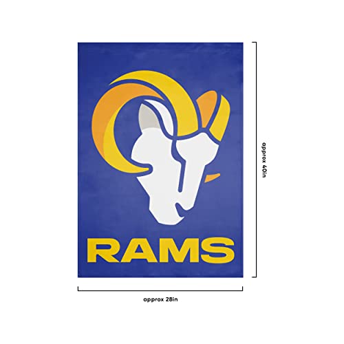 Los Angeles Rams NFL Solid Vertical Flag - 757 Sports Collectibles