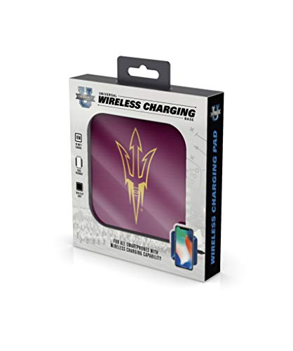 NCAA Arizona State Sun Devils Wireless Charging Pad, White - 757 Sports Collectibles