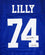 Bob Lilly Autographed Blue Pro Style Jersey w/HOF '80- JSA Witnessed Auth 4 - 757 Sports Collectibles