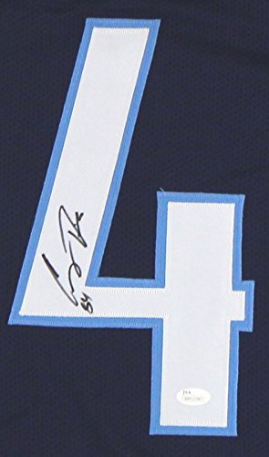 Corey Davis Autographed/Signed Tennessee Titans Navy Blue Custom Jersey - 757 Sports Collectibles