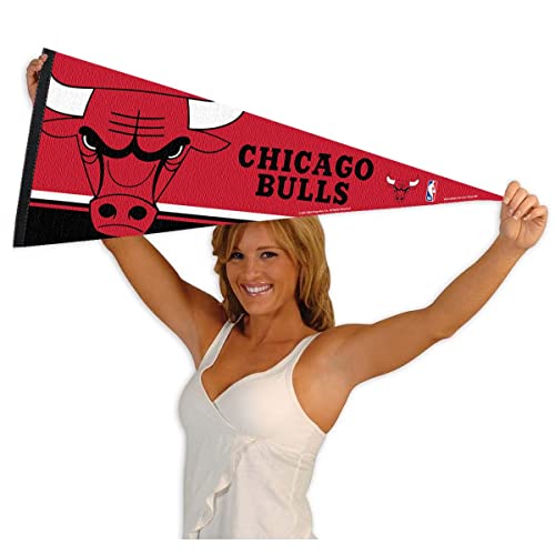 WinCraft Chicago Bulls Pennant Full Size 12" X 30" - 757 Sports Collectibles