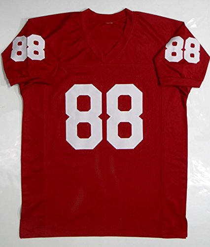 Keith Jackson Autographed Maroon College Style Jersey- JSA Witness Auth - 757 Sports Collectibles