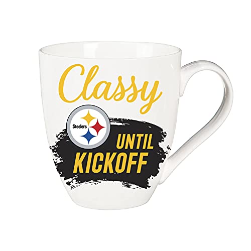 Team Sports America Pittsburgh Steelers, Ceramic Cup O'Java 17oz Gift Set - 757 Sports Collectibles