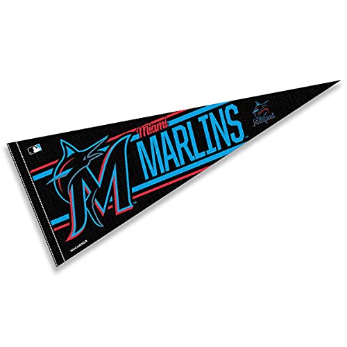 WinCraft Miami Marlins Large Pennant - 757 Sports Collectibles