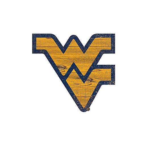 Fan Creations NCAA West Virginia Mountaineers Unisex University of West Virginia Team Logo 8in Cutout, Team Color, 8 inch - 757 Sports Collectibles