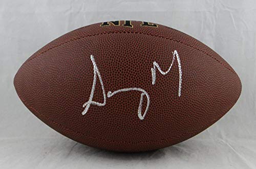 Sony Michel Autographed Wilson Super Grip Football - JSA Witness Auth