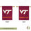 Virginia Tech Flag Double Sided 3-Ply Hokies VT Flags Banners 100% Polyester Indoor Outdoor (House Flag A) - 757 Sports Collectibles