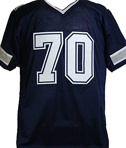 Zack Martin Autographed Blue Pro Style Jersey- Beckett W Black - 757 Sports Collectibles