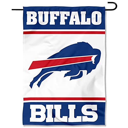 WinCraft Buffalo Bills White Logo Garden Flag Double Sided Banner - 757 Sports Collectibles