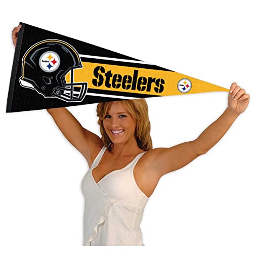 WinCraft Pittsburgh Steelers Official 30 inch Large Pennant - 757 Sports Collectibles