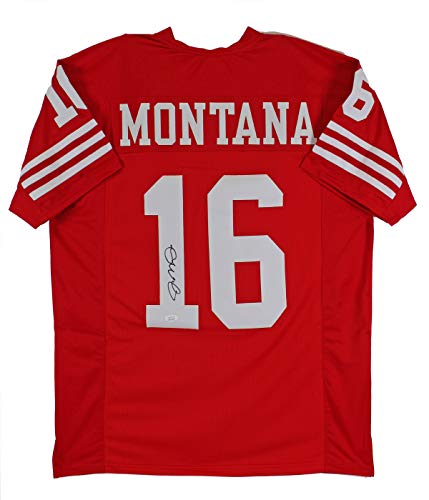 Joe Montana Authentic Signed Red Pro Style Jersey Autographed JSA or BAS - 757 Sports Collectibles