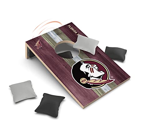 SOAR NCAA Tabletop Cornhole Game and Bluetooth Speaker, Florida State Seminoles - 757 Sports Collectibles