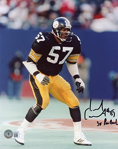 Mike Merriweather 3x Pro Bowl Autographed Pittsburgh 8x10 Photo - BAS - 757 Sports Collectibles