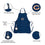 Team Sports America NFL Chicago Bears Ultimate Grilling Apron Durable Cotton with Beverage Opener and Multi Tool For Football Fans Fathers Day and More - 757 Sports Collectibles