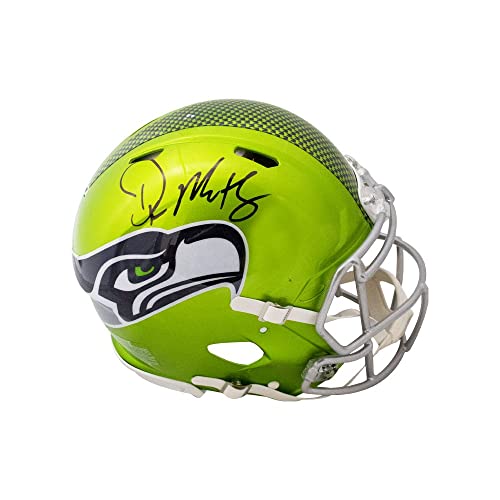 DK Metcalf Autographed Seattle Flash Authentic Full-Size Football Helmet - BAS (Black Ink) - 757 Sports Collectibles