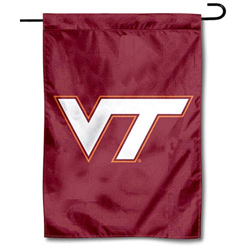 College Flags & Banners Co. Virginia Tech Hokies VT Logo Garden Flag - 757 Sports Collectibles