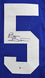 Brian Bosworth Authentic Signed Blue Pro Style Jersey BAS Witnessed - 757 Sports Collectibles