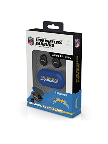 NFL Los Angeles Chargers True Wireless Earbuds, Team Color - 757 Sports Collectibles