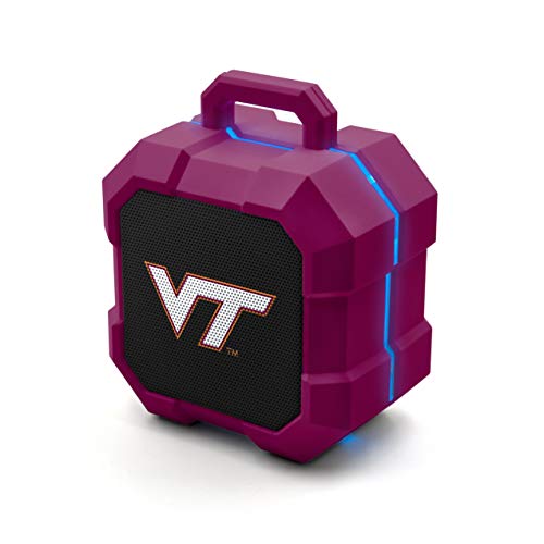 NCAA Virginia Tech Hokies Shockbox LED Wireless Bluetooth Speaker, Team Color - 757 Sports Collectibles