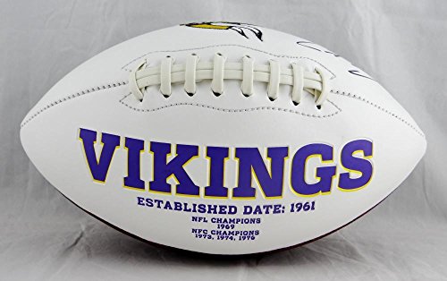 Case Keenum Autographed Minnesota Vikings Logo Football- JSA W Auth L - 757 Sports Collectibles