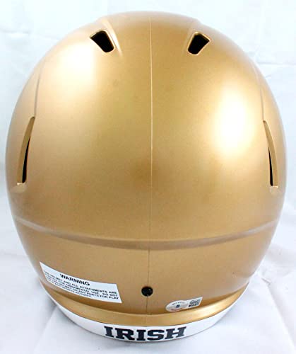 Chase Claypool Autographed Notre Dame F/S Speed Helmet-Beckett W Hologram Blue - 757 Sports Collectibles