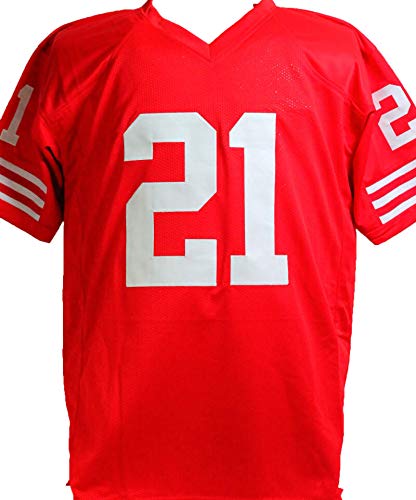 Frank Gore Autographed Red Pro Style Jersey -Beckett W Auth Black - 757 Sports Collectibles