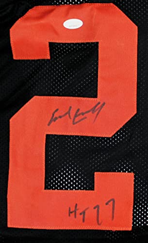 Earl Campbell Autographed Black College Style Jersey W/HT- JSA Witnessed Black - 757 Sports Collectibles