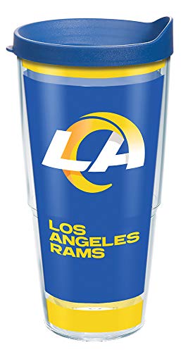 Tervis Made in USA Double Walled NFL Los Angeles Rams Insulated Tumbler Cup Keeps Drinks Cold & Hot, 24oz, Touchdown - 757 Sports Collectibles