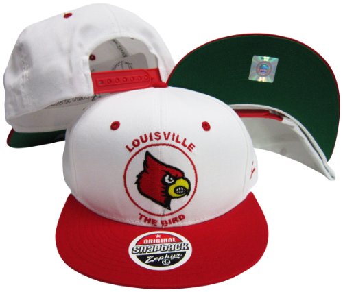 Louisville Cardinals The Bird Mascot Plastic Snapback Adjustable Plastic Snap Back Hat / Cap