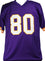 Cris Carter Autographed Purple Pro Style Jersey w/HOF- JSA W Black - 757 Sports Collectibles