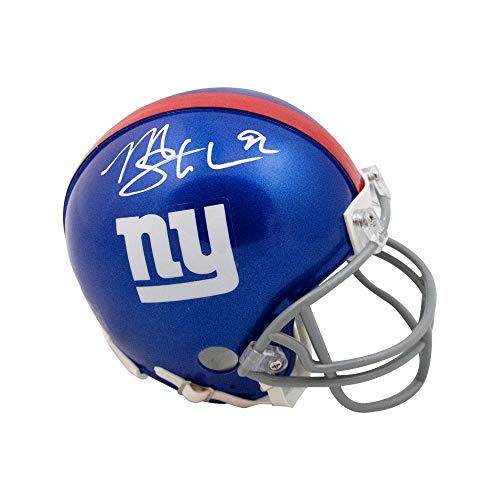 Michael Strahan Autographed New York Giants Mini Football Helmet - BAS COA - 757 Sports Collectibles